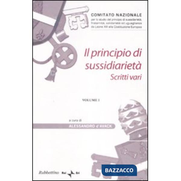 Principio di sussidiarietà (Il). Vol. 1