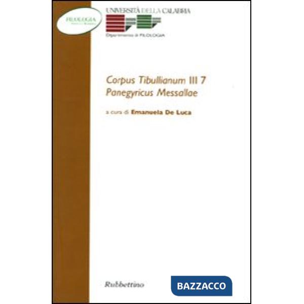 Corpus tibullianum III 7. Panegyricus Messallae