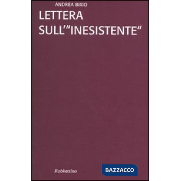 Lettera sull'«inesistente»