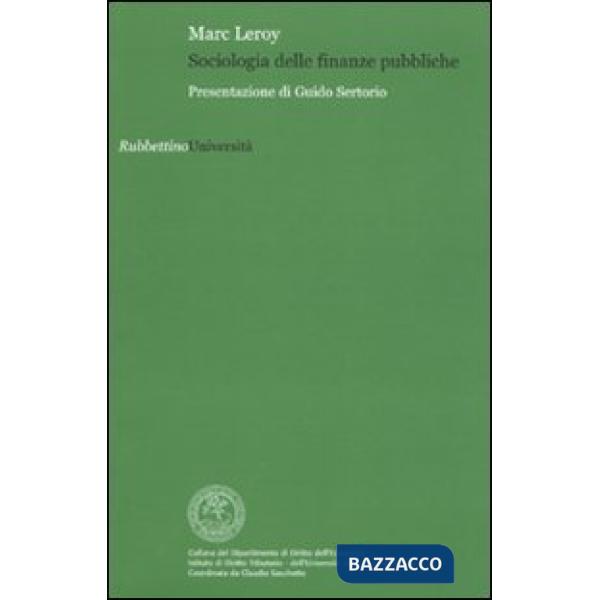 Sociologia delle finanze pubbliche