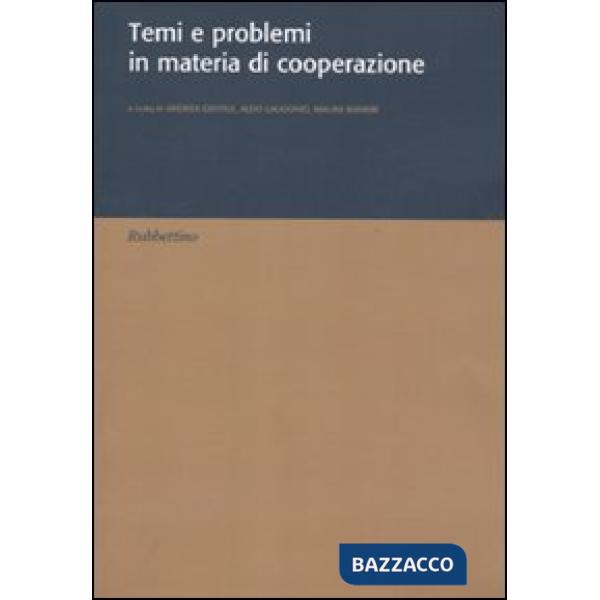 Temi e problemi in materia di cooperazione