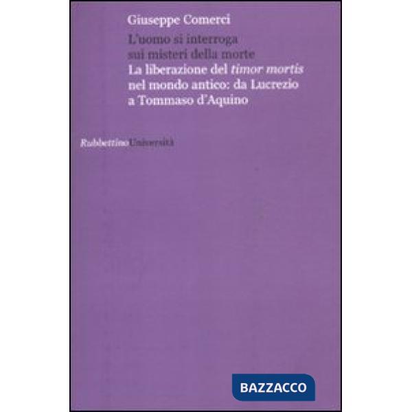 Uomo si interroga sui misteri della morte. La liberazione del timor mortis nel m