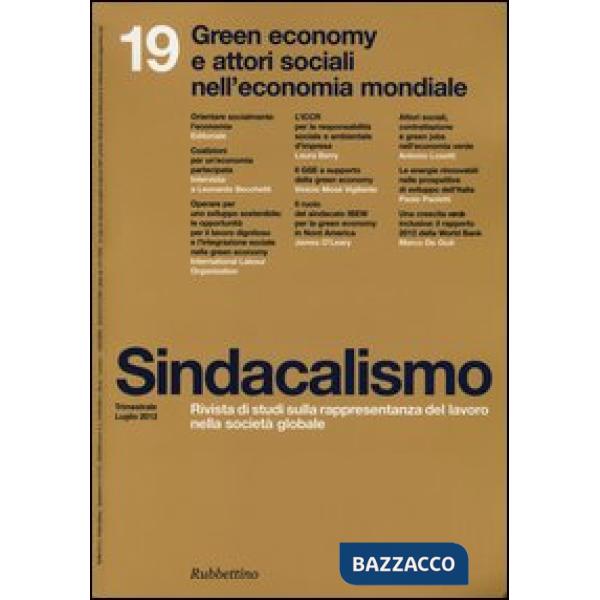 Sindacalismo. Vol. 19