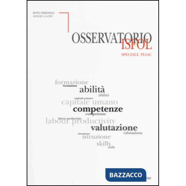 Osservatorio Isfol (2013) vol. 3-4