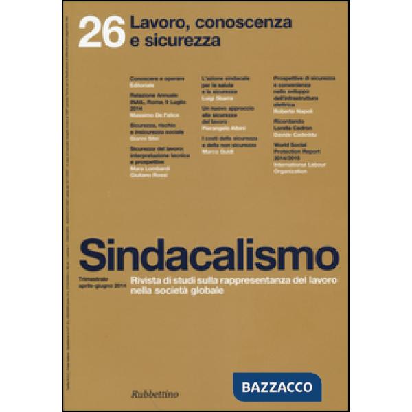 Sindacalismo (2014). Vol. 26