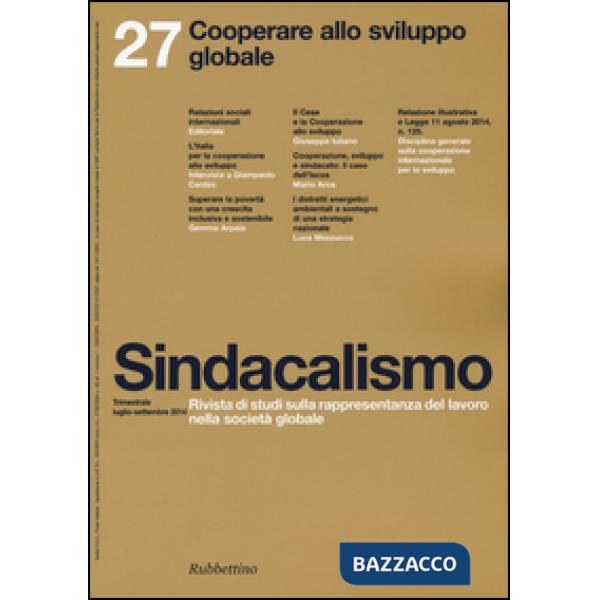 Sindacalismo (2014). Vol. 27