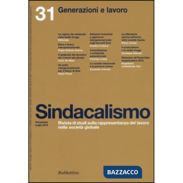 Sindacalismo (2015). Vol. 31
