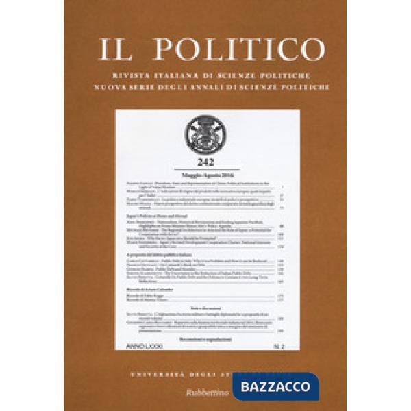 Politico. Rivista italiana di scienze politiche (2016) (Il). Vol. 2