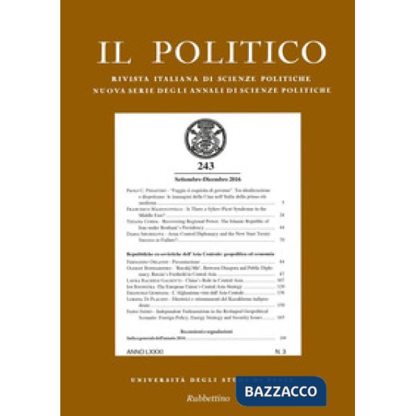 Politico. Rivista italiana di scienze politiche (2016) (Il). Vol. 3