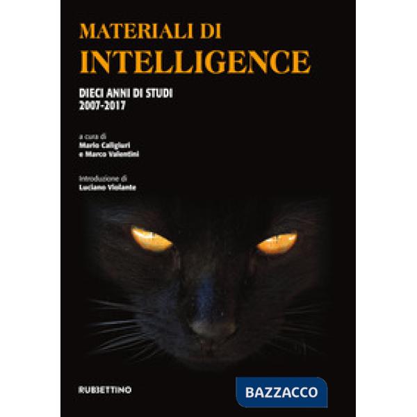 Materiali di intelligence. Dieci anni di studi 2007-2017