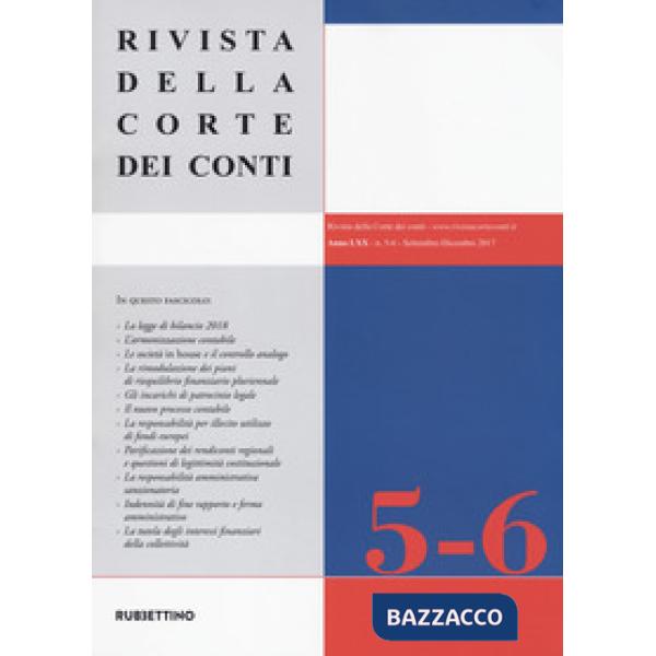 Rivista della Corte dei Conti. Vol. 5-6