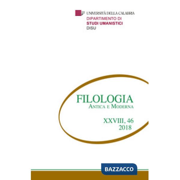 Filologia antica e moderna (2018). Vol. 46