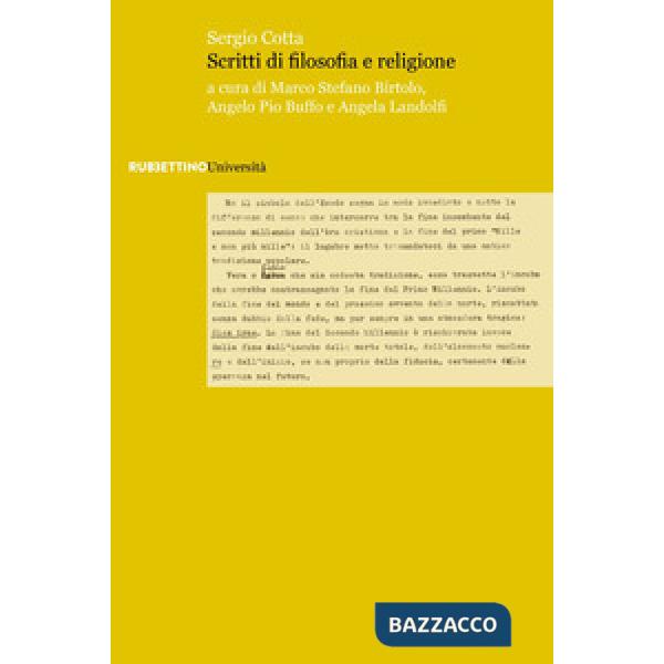 Scritti di filosofia e religione