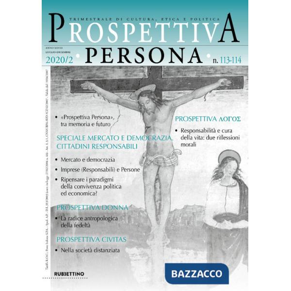 Prospettiva persona. Trimestrale di cultura, etica e politica (2020). Vol. 113-114