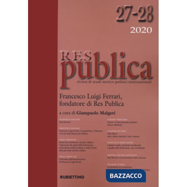 Res publica (2020). Vol. 27-28