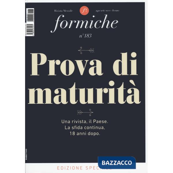 Formiche (2022). Vol. 183