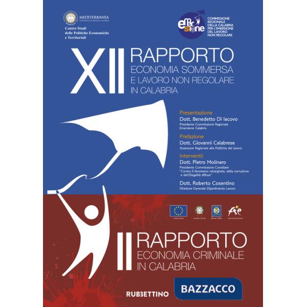 XII rapporto economia sommersa e lavoro non regolare in Calabria. II rapporto economia criminale in Calabria
