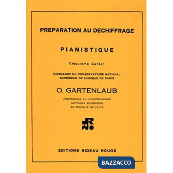 Préparation au déchiffrage pianistique. Per pianoforto. Spartito. Vol. 5
