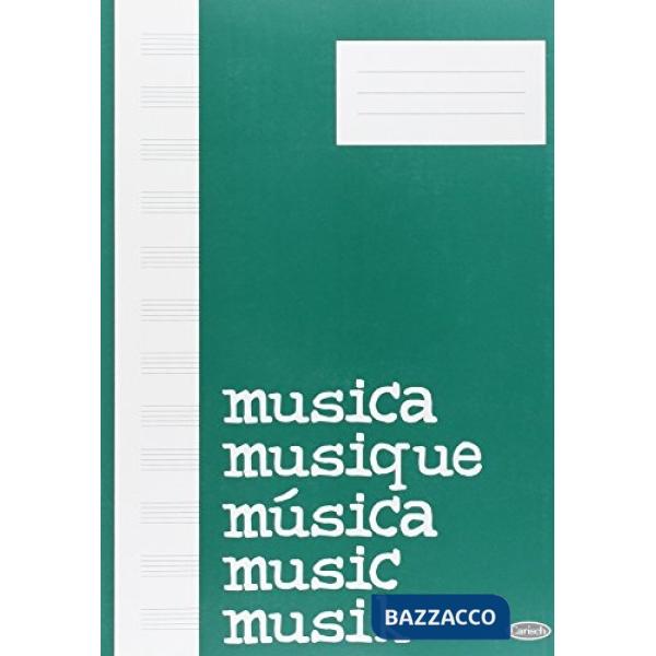 Quaderno di musica (64 facciate a 12 righi, carta bianca, formato piano cm. 23,5x31,5)
