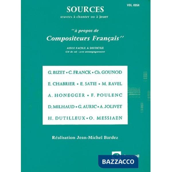 Sources volume 0954 a propos de compositeurs. Spartito