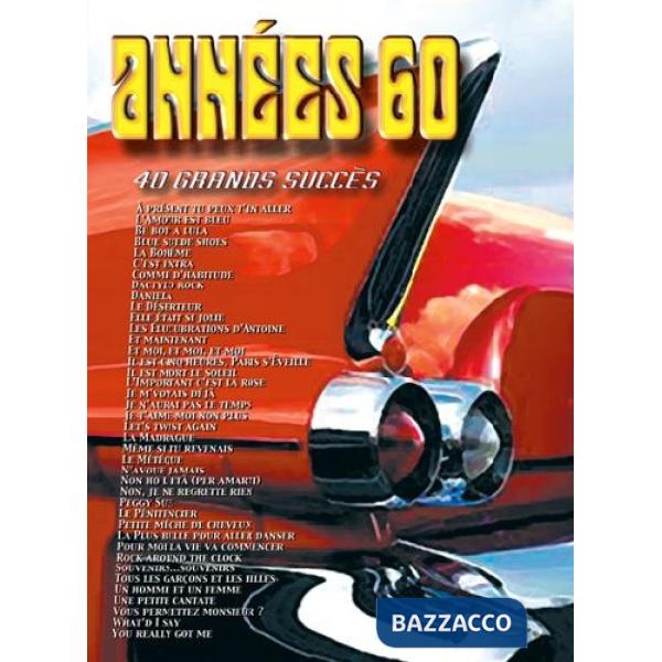 Années 60. 40 grands succès. Spartito