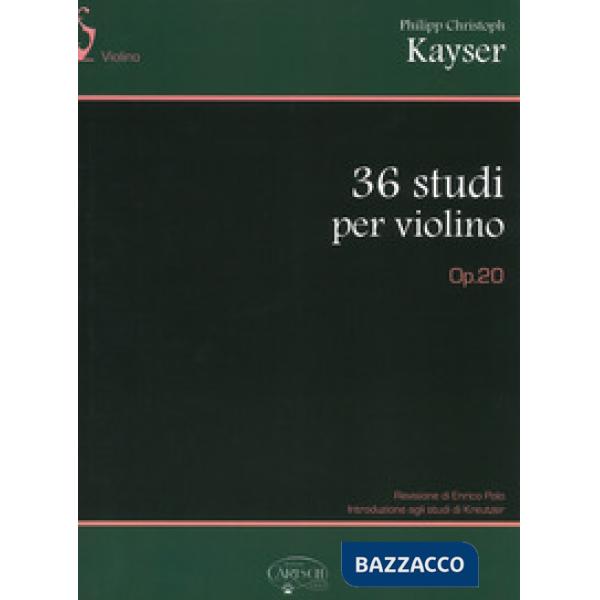 36 studi per violino. Op. 20
