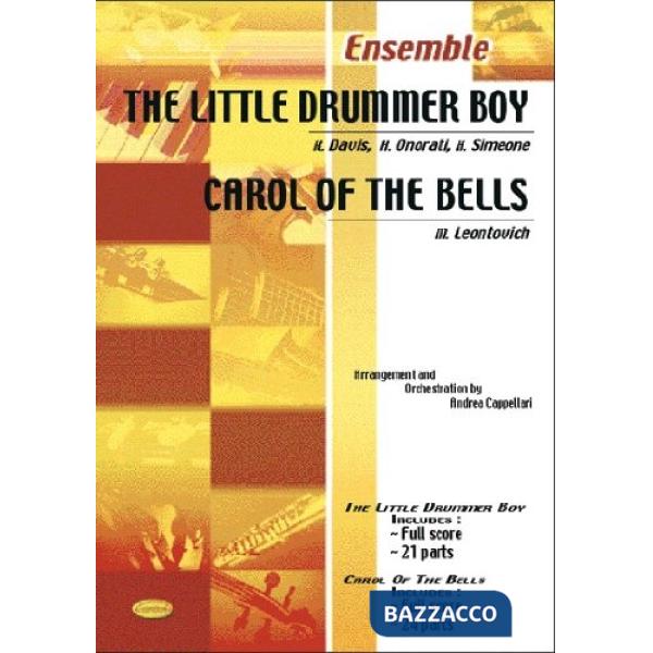 Little drummer boy-Carol of the bells. Partitura