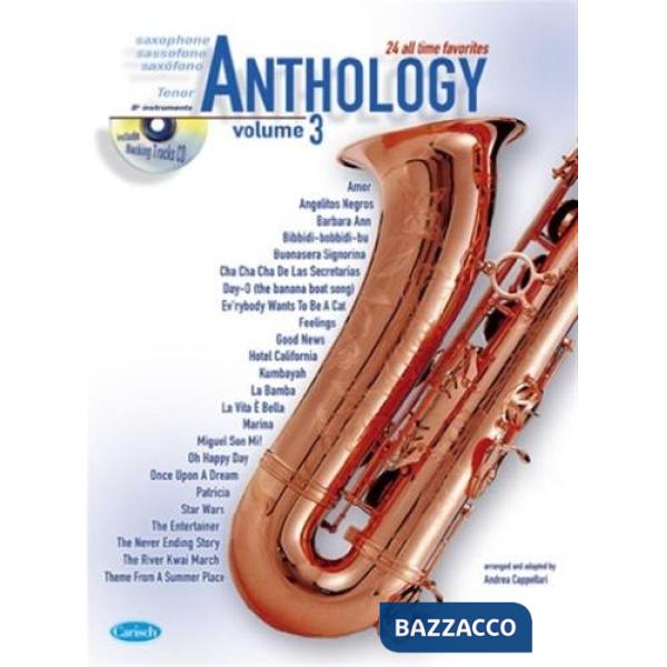 Anthology tenor sax. Vol. 3. Con CD Audio