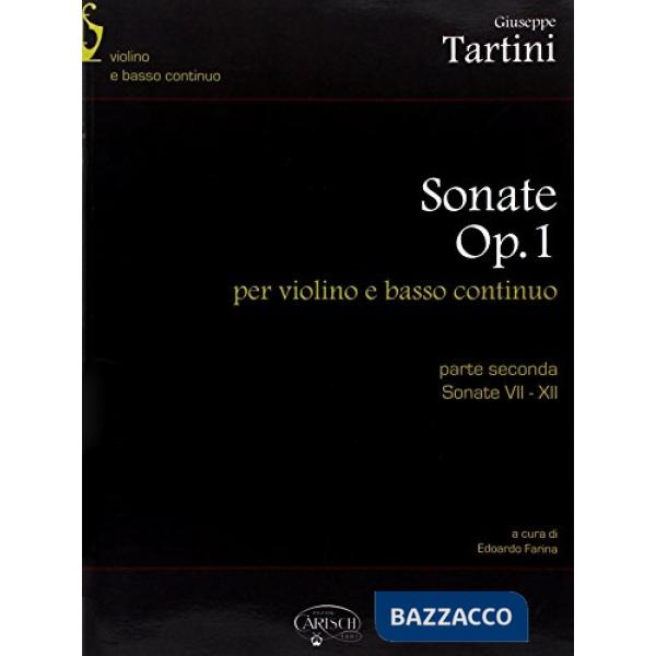 Sonate op.I. Parte seconda n.7-12. Per violino e basso continuo. Partitura