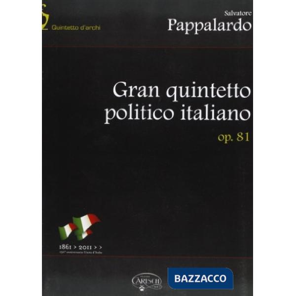 Gran quintetto politico italiano Op. 81. Partitura. Con CD Rom
