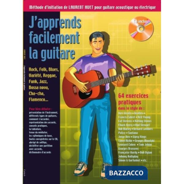 J'apprends facilement la guitare. Metodo. Con CD Audio
