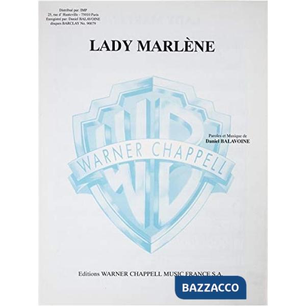 Lady Marlene. Spartito
