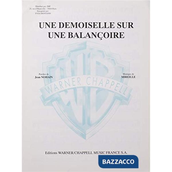 Demoiselle sur une balancoire. Spartito (Une)