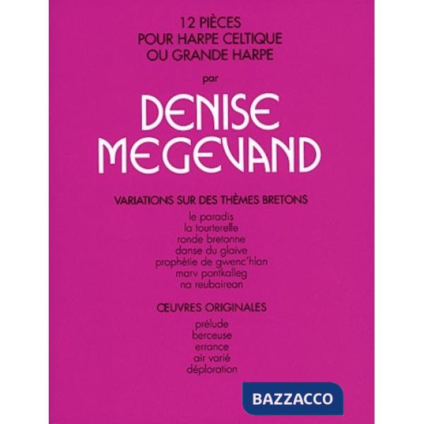 12 pièces pour harpe celtique. Spartito