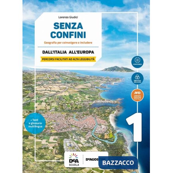 SENZA CONFINI PERCORSI FACILITATI AD ALTA LEGGIBILITA 1 + EBOOK