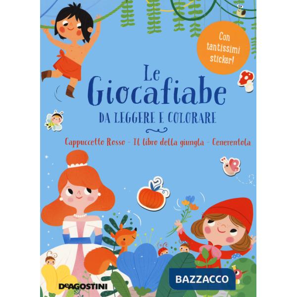 Giocafiabe da leggere e colorare (Le). Vol. 1: Cappuccetto Rosso-Il libro della giungla-Cenerentola