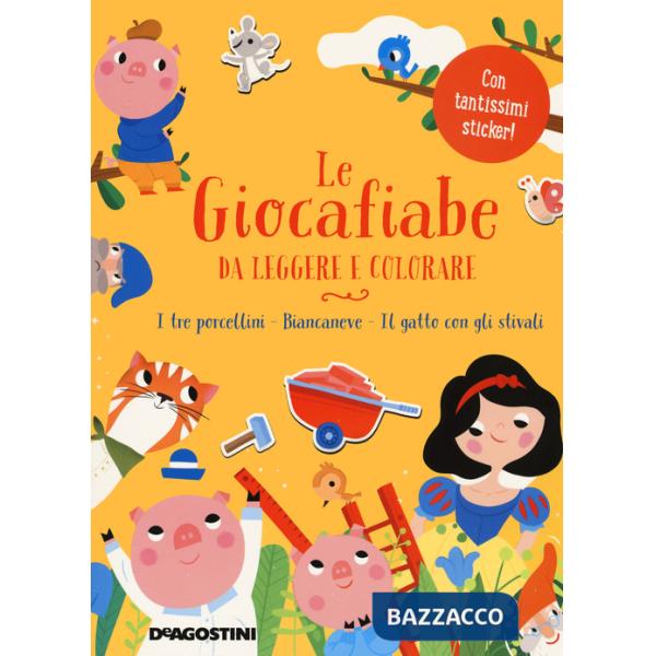 Giocafiabe da leggere e colorare (Le). Vol. 2: I tre porcellini-Biancaneve-Il gatto con gli stivali