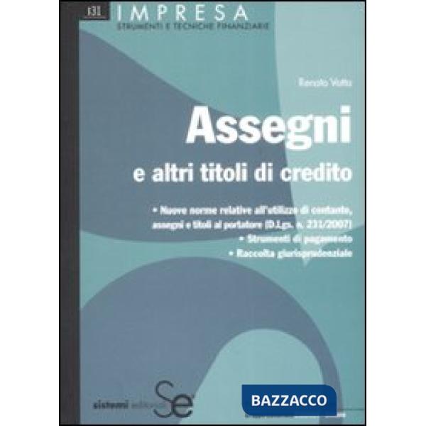 Assegni e altri titoli di credito