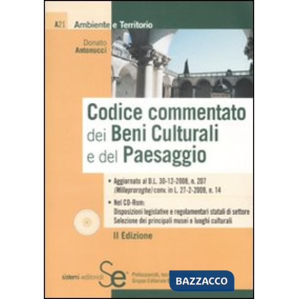 Codice commentato dei beni culturali e del paesaggio. Con CD-ROM