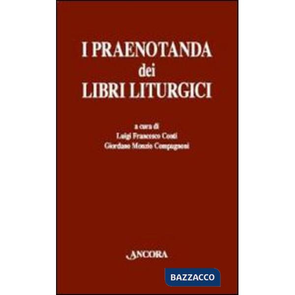 Praenotanda dei libri liturgici (I)
