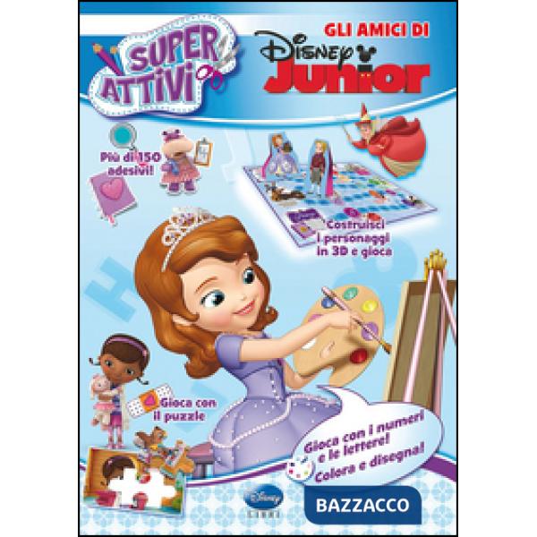 Amici di Disney Junior. Superattivi. Con adesivi. Ediz. illustrata (Gli)