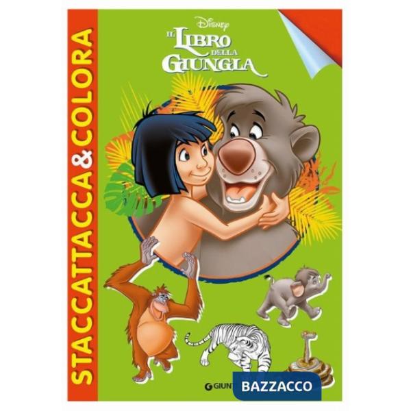 Libro della giungla. Staccattacca & colora. Con adesivi. Ediz. illustrata (Il)