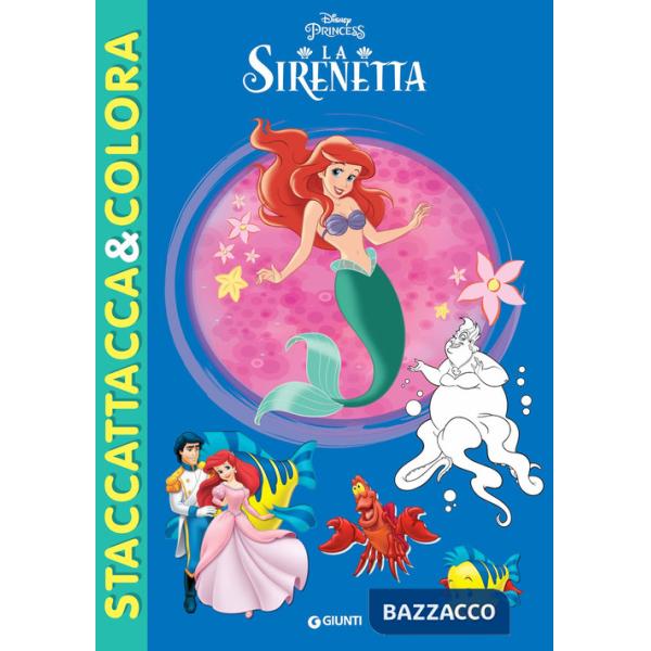 Sirenetta. Staccattacca e colora. Con adesivi. Ediz. illustrata (La)