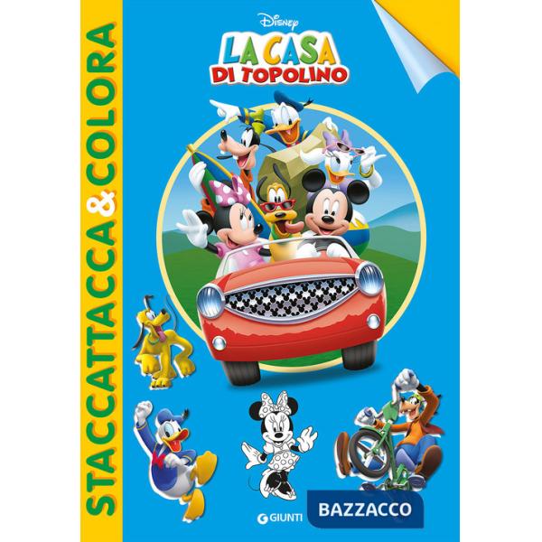 Casa di Topolino. Staccattacca e colora. Con adesivi. Ediz. illustrata (La)