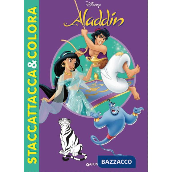 Aladdin. Staccattacca e colora. Con adesivi. Ediz. illustrata
