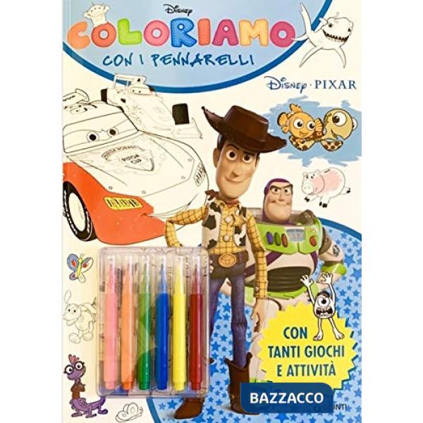 Coloriamo con i pennarelli. Disney Pixar. Super album. Con pennarelli