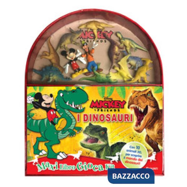 Dinosauri. Mickey & friends. Maxi libro gioca kit. Ediz. a colori. Con gadget (I)