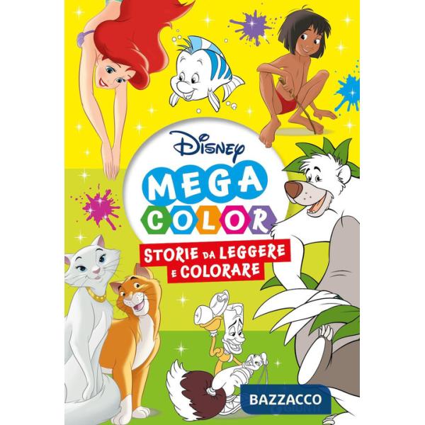 Storie da leggere e colorare. Disney mega color. Ediz. illustrata