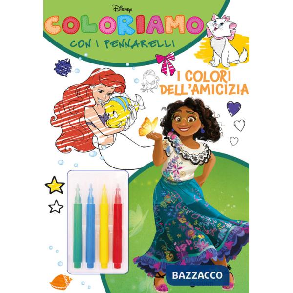 Colori dell'amicizia. Coloriamo con i pennarelli. Super album. Ediz. a colori. Con 4 pennarelli (I)
