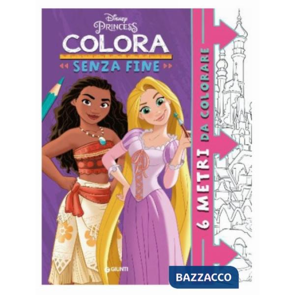 Principesse Disney. Colora senza fine. 6 metri da colorare. Super album. Ediz. illustrata